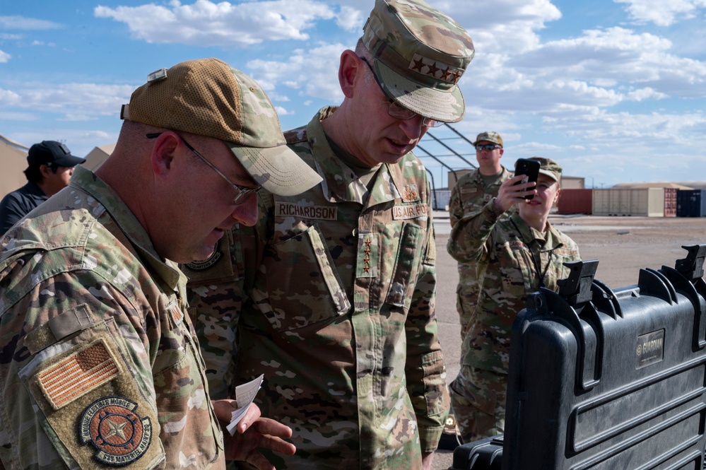 Air Force Materiel Command command team visits Holloman
