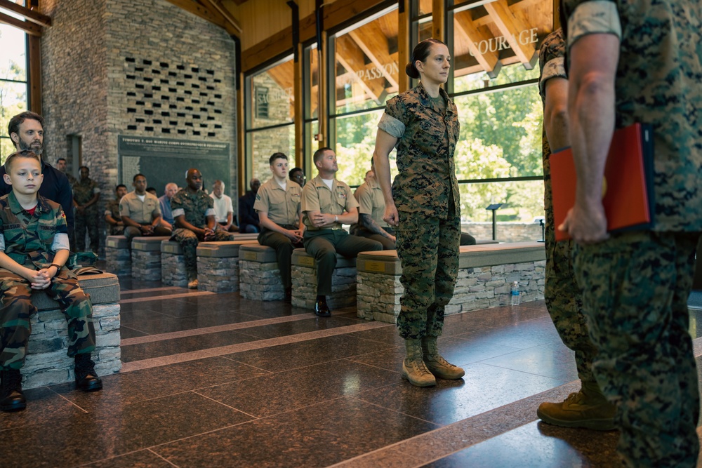 U.S. Marine Corps Master Sgt. Amanda Sagebiel retires after 21 years of service