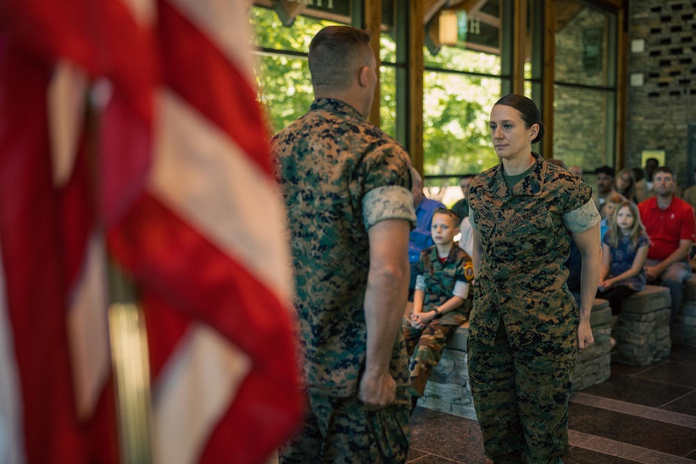 U.S. Marine Corps Master Sgt. Amanda Sagebiel retires after 21 years of service
