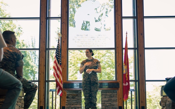 U.S. Marine Corps Master Sgt. Amanda Sagebiel retires after 21 years of service