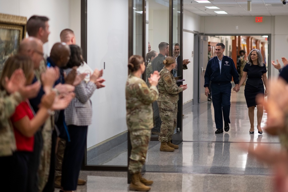 Vice Chief of the National Guard Bureau Lt. Gen. Sasseville Receives Clap-Out Ceremony at the Pentagon