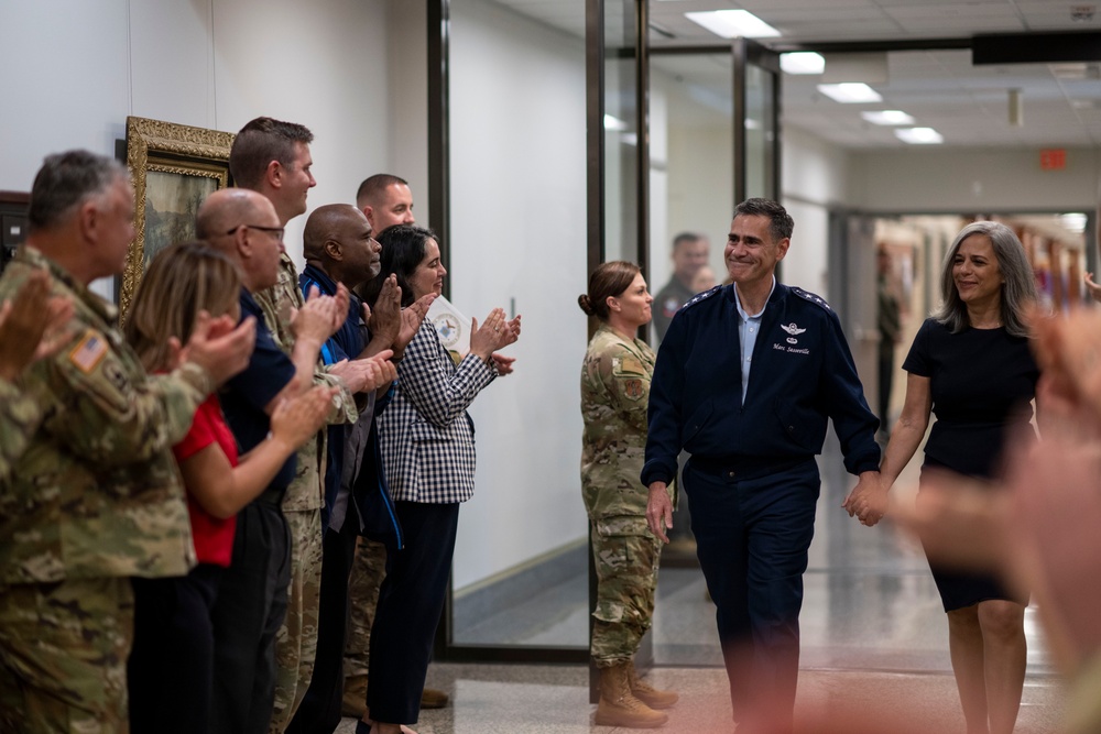 Vice Chief of the National Guard Bureau Lt. Gen. Sasseville Receives Clap-Out Ceremony at the Pentagon