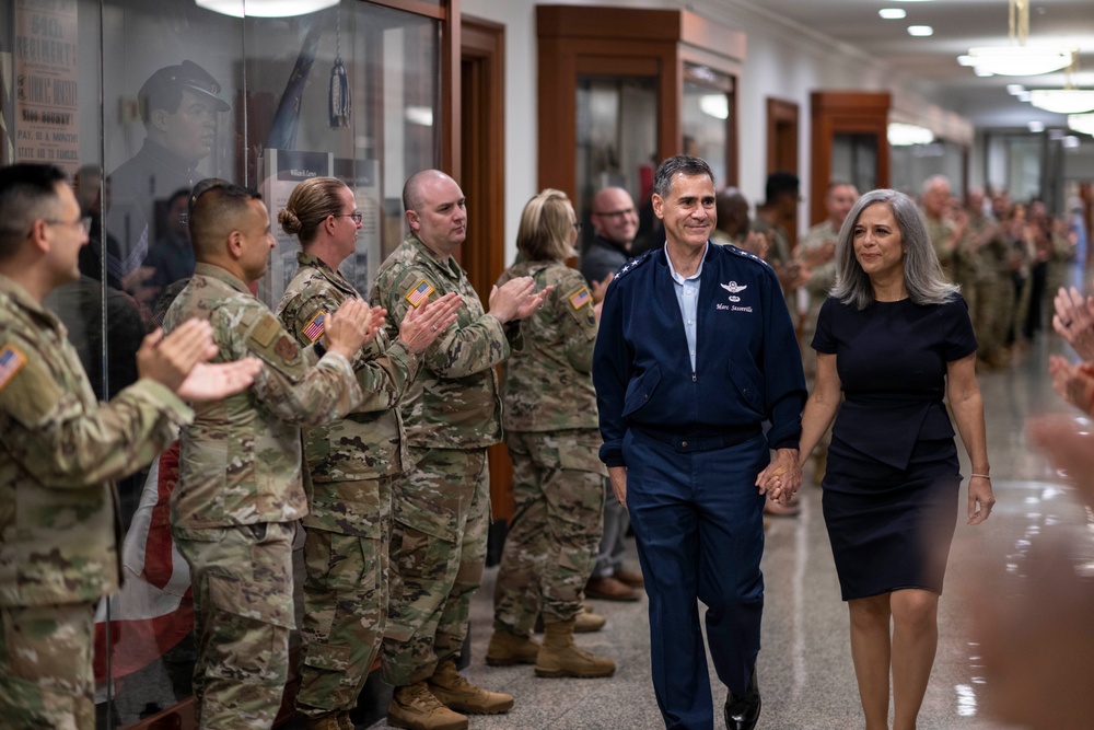 Vice Chief of the National Guard Bureau Lt. Gen. Sasseville Receives Clap-Out Ceremony at the Pentagon