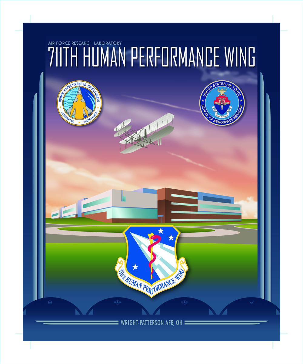 711th Human Performance Wing Poster - Wright Patterson Air Force Base, Ohio