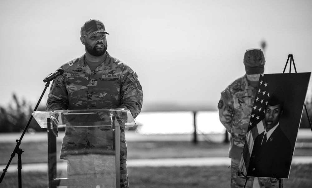 MacDill Airmen honor Senior Airman Fortson during Candlelight Vigil