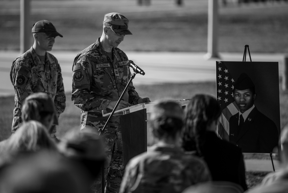 MacDill Airmen honor Senior Airman Fortson during Candlelight Vigil