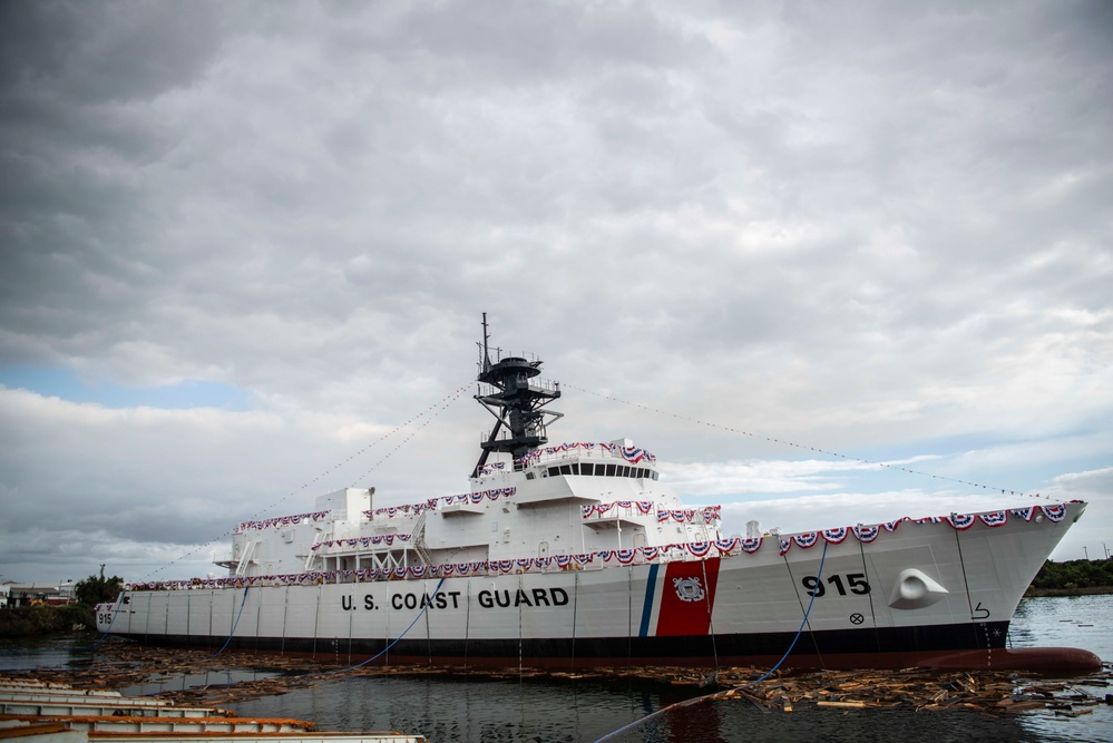 Coast Guard launches first Offshore Patrol Cutter