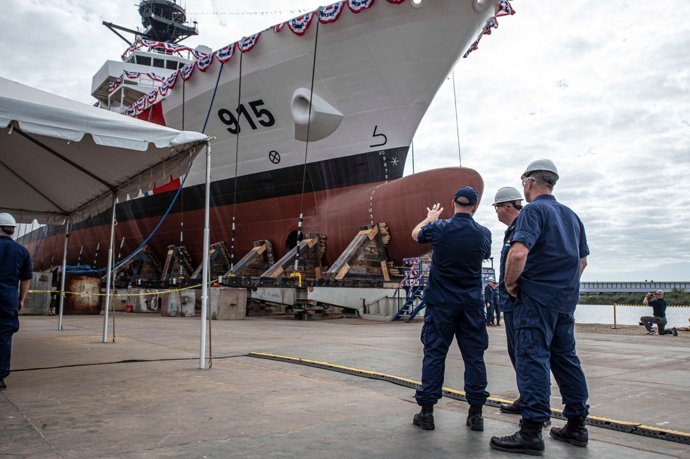 Coast Guard launches first Offshore Patrol Cutter