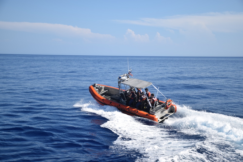 US Coast Guard Cutter Seneca patrols Windward Passage and Florida Straits