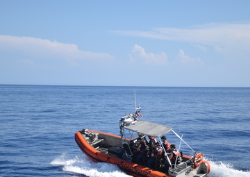 US Coast Guard Cutter Seneca patrols Windward Passage and Florida Straits