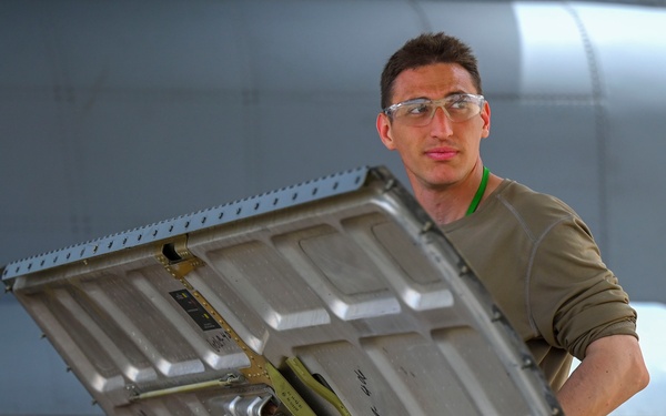 Maintainers complete BPO on a C-130H3 Hercules at African Lion 24