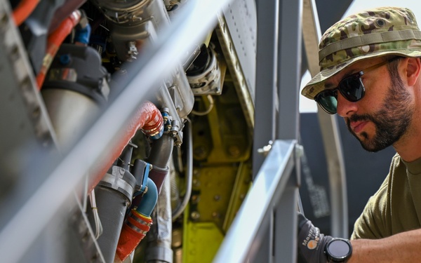Maintainers complete BPO on a C-130H3 Hercules at African Lion 24