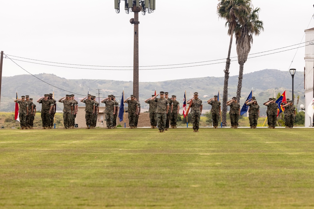 HQ Bn. holds change of command ceremony