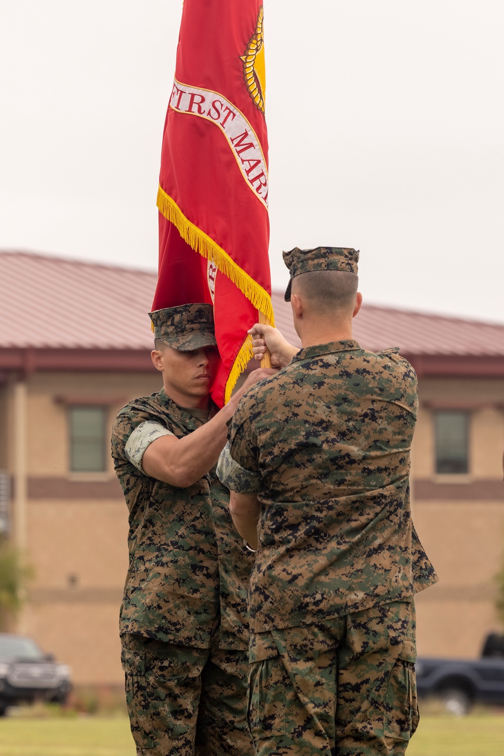 HQ Bn. holds change of command ceremony