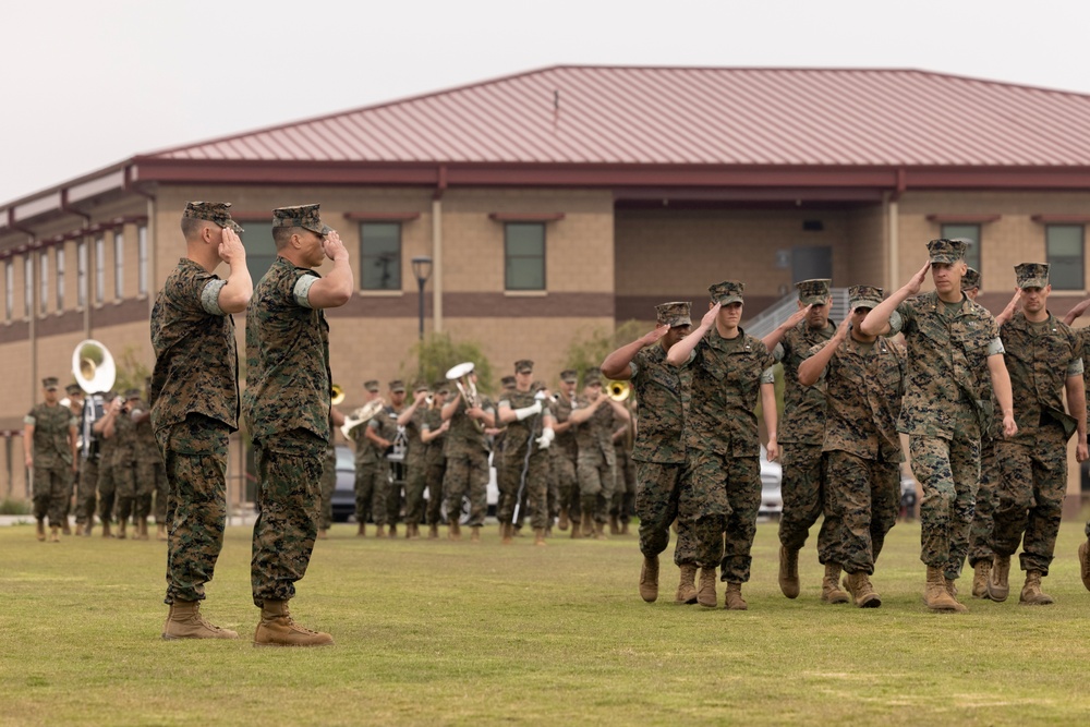 HQ Bn. holds change of command ceremony