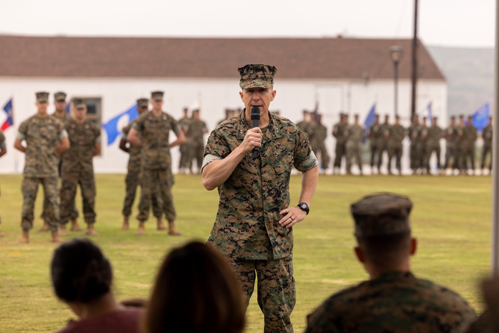 HQ Bn. holds change of command ceremony