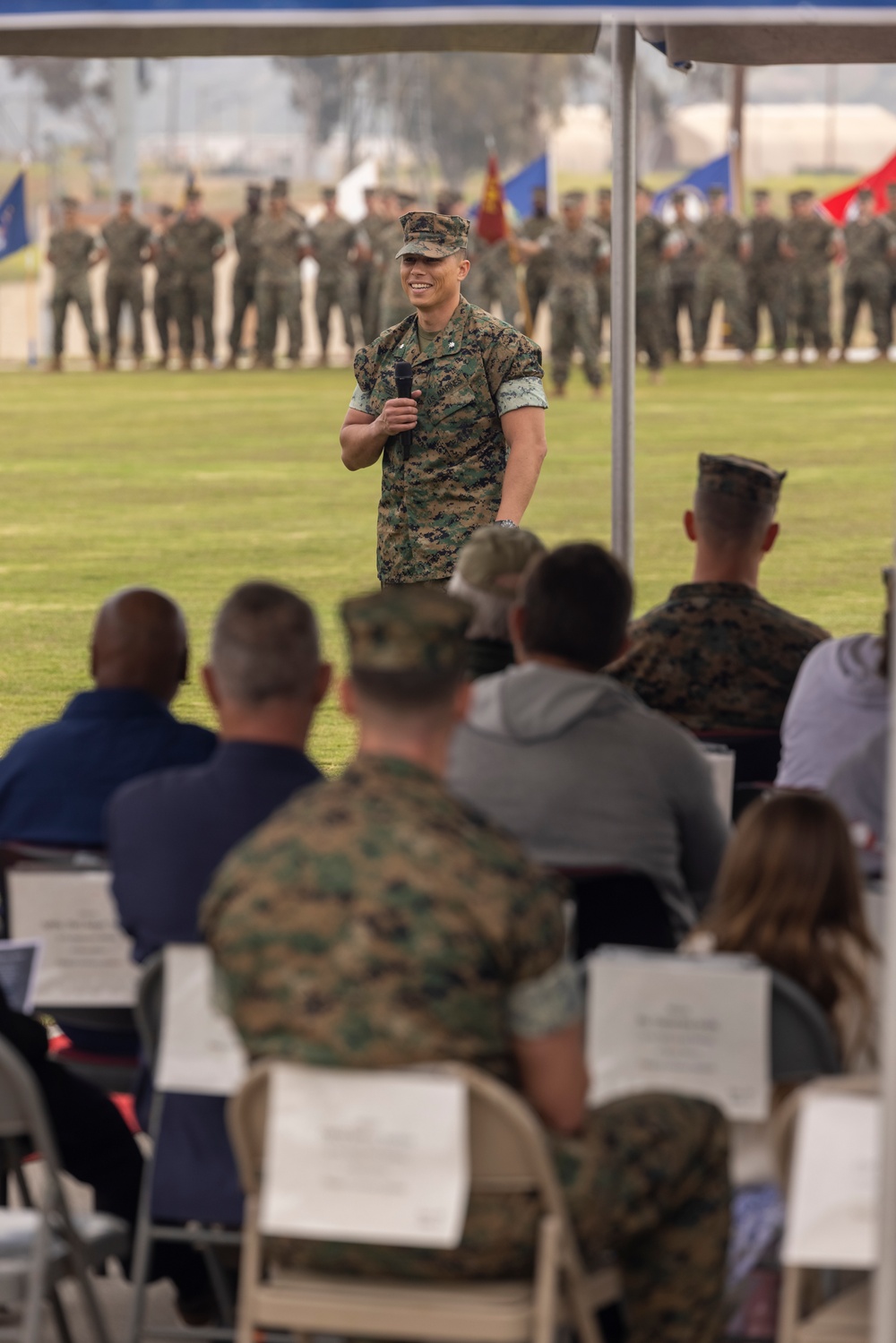 HQ Bn. holds change of command ceremony