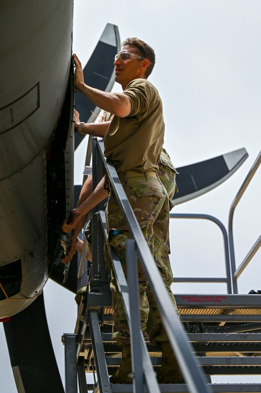 Maintainers complete BPO on a C-130H3 Hercules at African Lion 24