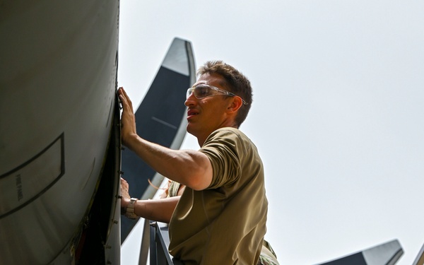 Maintainers complete BPO on a C-130H3 Hercules at African Lion 24