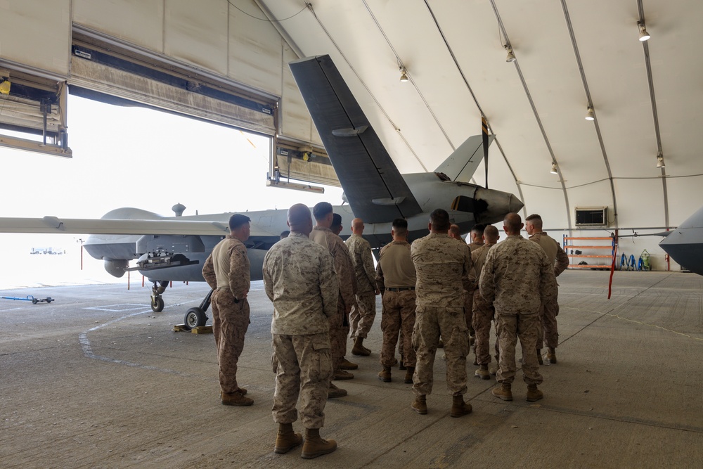 6th ESB Marines Tour U.S. Air Force MQ-9 Reaper