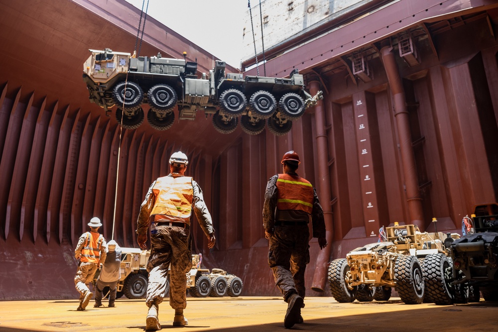 2nd Distribution Support Battalion Conduct Vehicle Onload After Native Fury 24