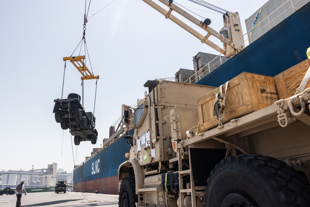 2nd Distribution Support Battalion Conduct Vehicle Onload After Native Fury 24