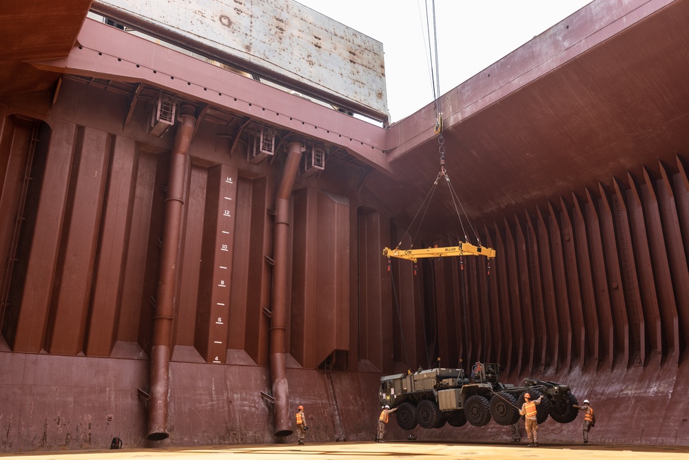 2nd Distribution Support Battalion Conduct Vehicle Onload After Native Fury 24