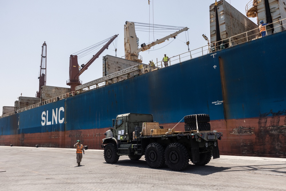 2nd Distribution Support Battalion Conduct Vehicle Onload After Native Fury 24