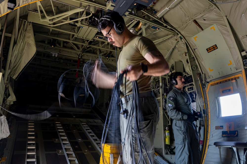 U.S. Marines with VMGR-252 and VMA-231 support Distributed Aviation Operations Exercise 24