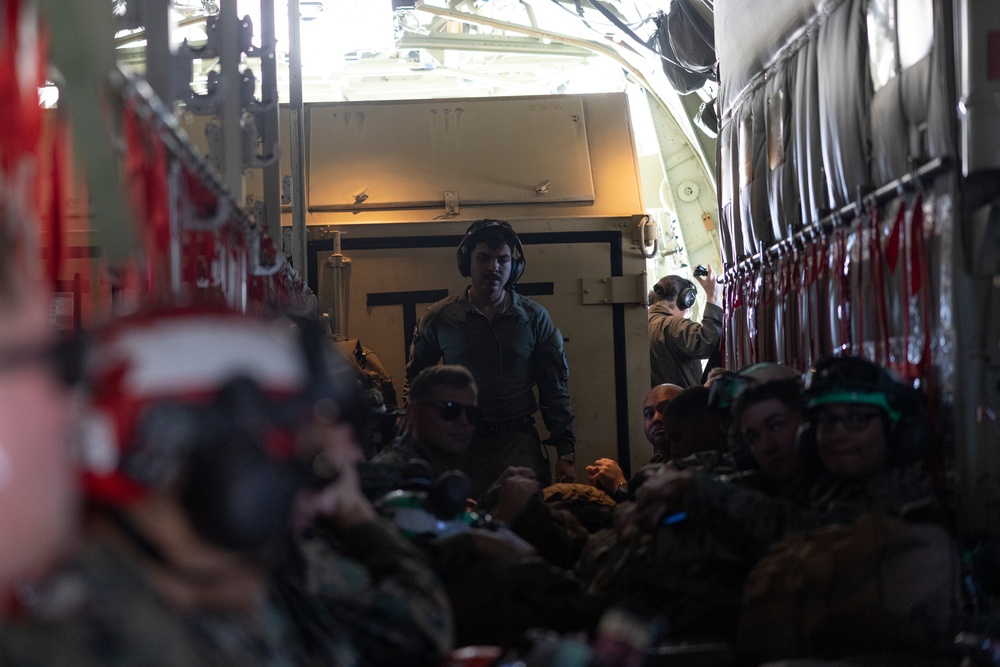 U.S. Marines with VMGR-252 and VMA-231 support Distributed Aviation Operations Exercise 24