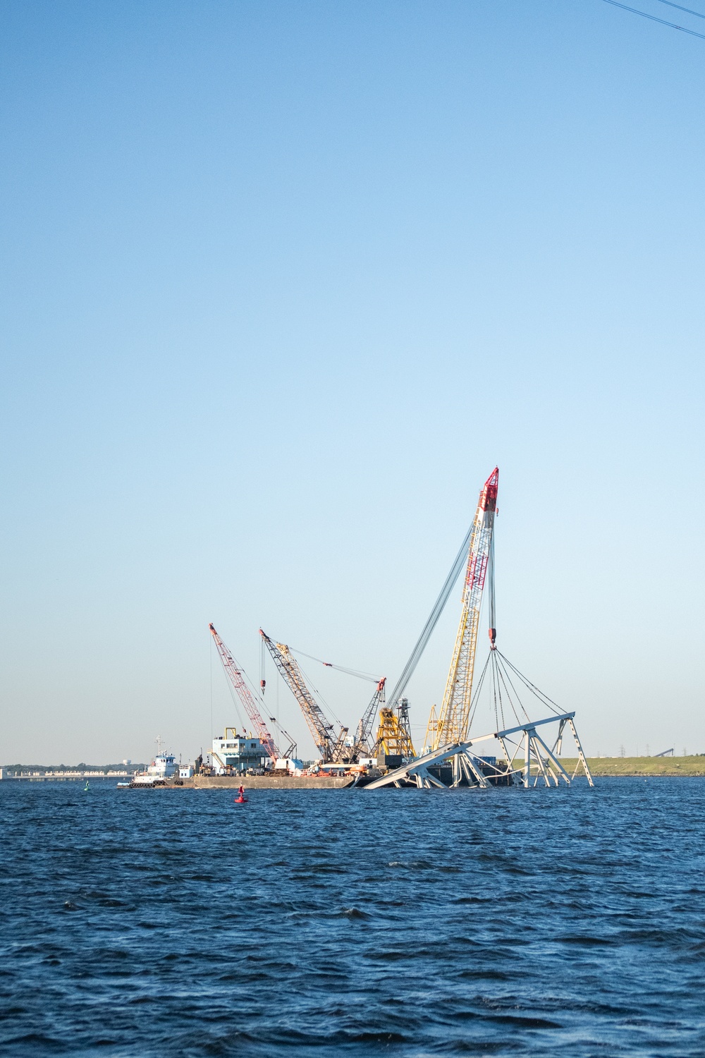 Unified Command prepares to lift remaining sections of Francis Scott Key Bridge wreckage