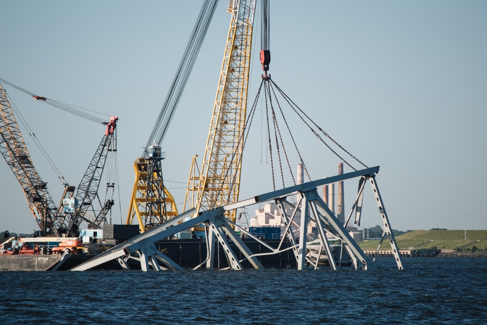 Unified Command prepares to lift remaining sections of Francis Scott Key Bridge wreckage