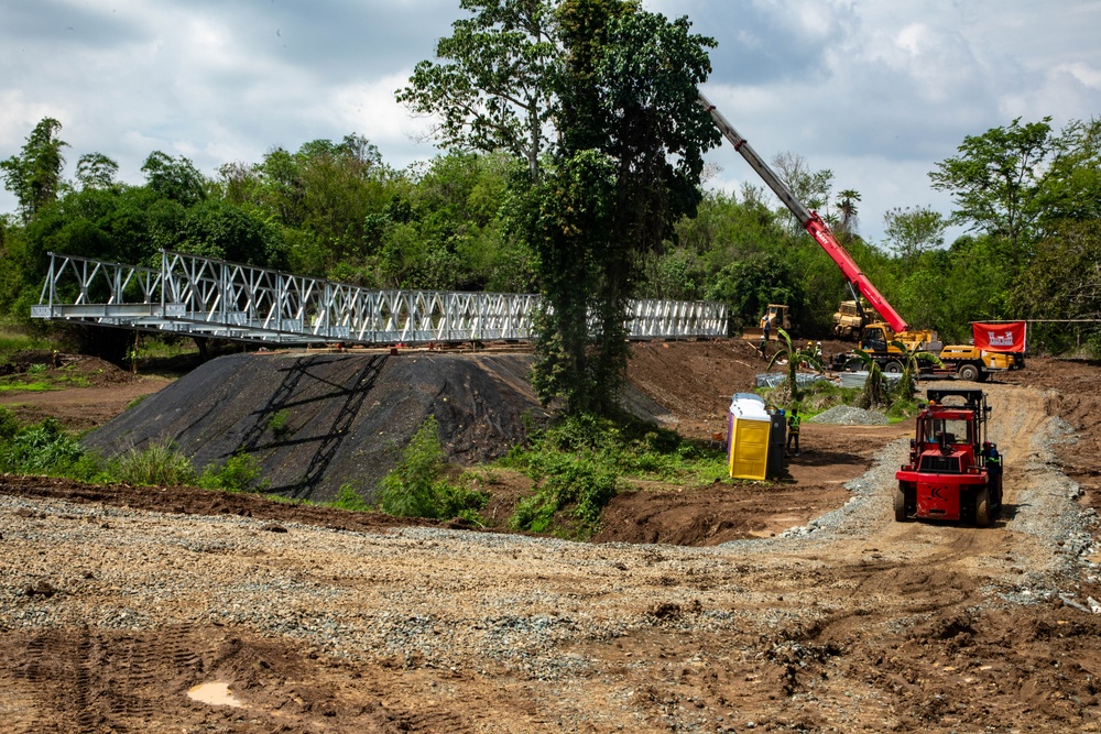 84th Engineer Battalion builds drop zone bridge on Fort Magsaysay