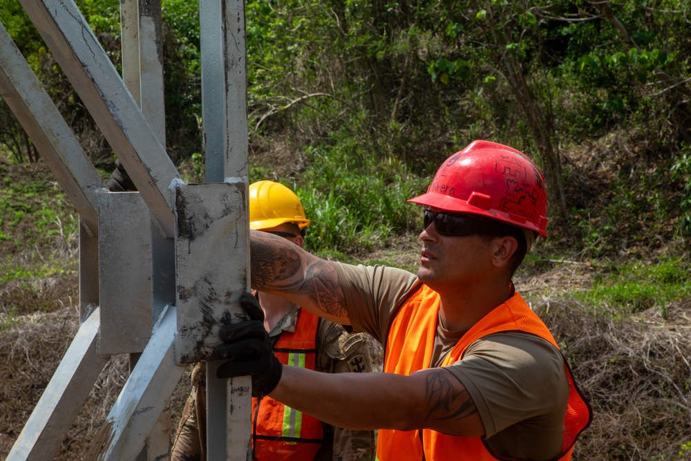 84th Engineer Battalion builds drop zone bridge on Fort Magsaysay