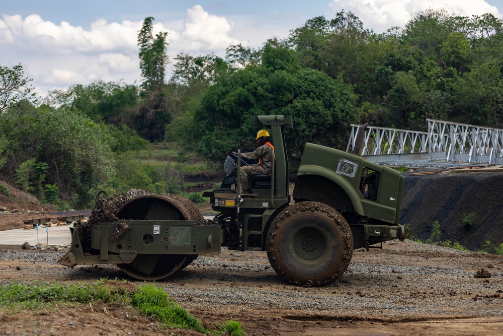 84th Engineer Battalion builds drop zone bridge on Fort Magsaysay