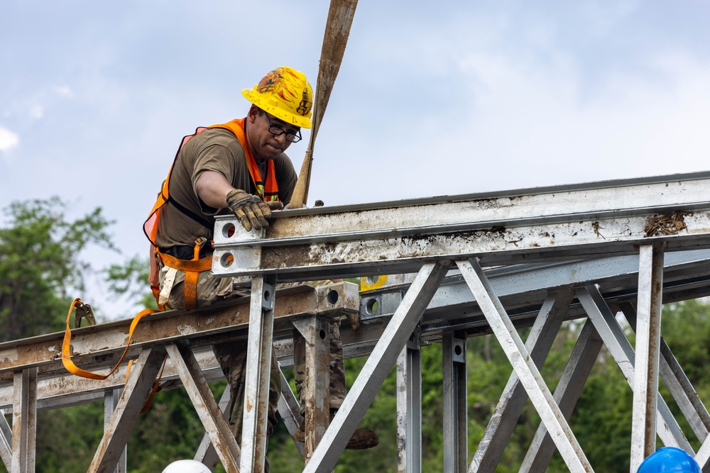 84th Engineer Battalion builds drop zone bridge on Fort Magsaysay