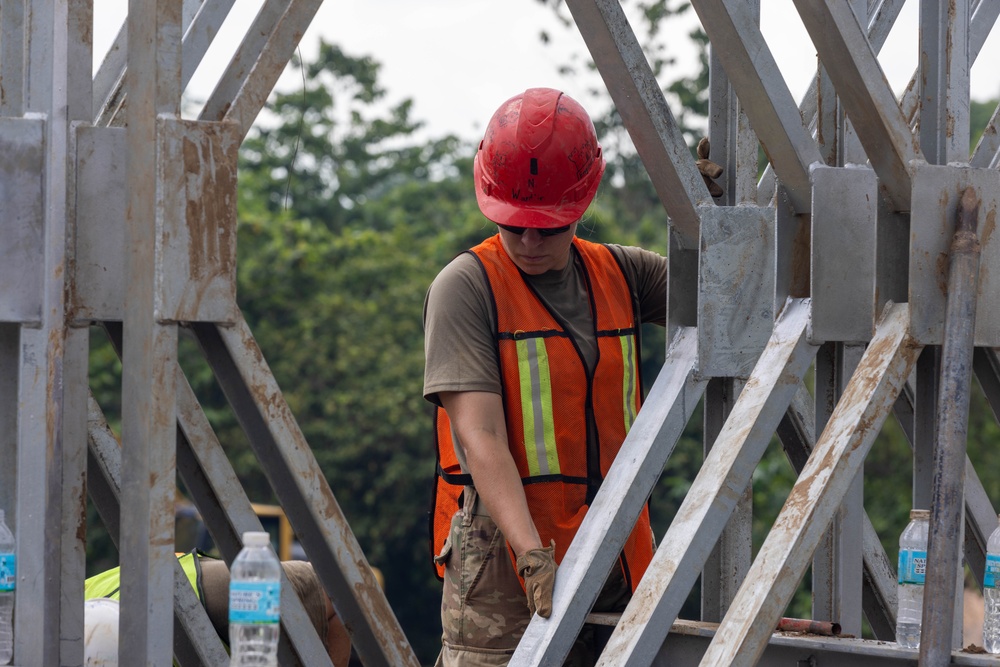 84th Engineer Battalion builds drop zone bridge on Fort Magsaysay