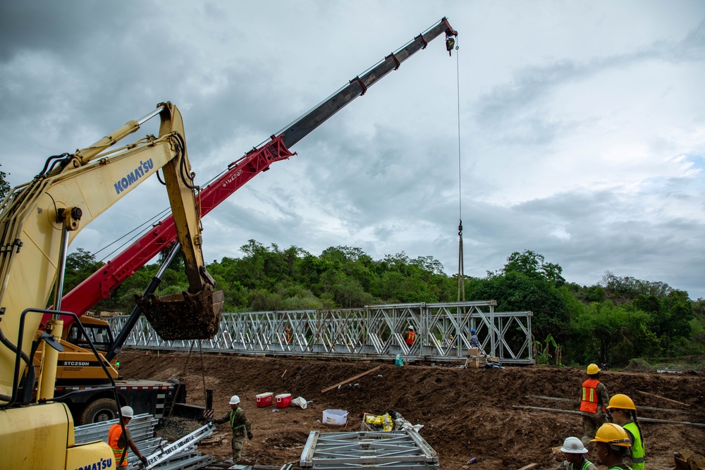 84th Engineer Battalion builds drop zone bridge on Fort Magsaysay