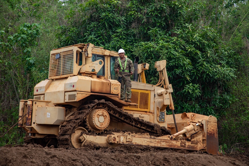 84th Engineer Battalion builds drop zone bridge on Fort Magsaysay