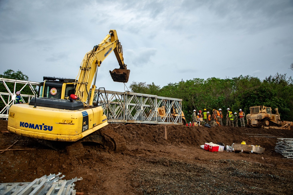 84th Engineer Battalion builds drop zone bridge on Fort Magsaysay