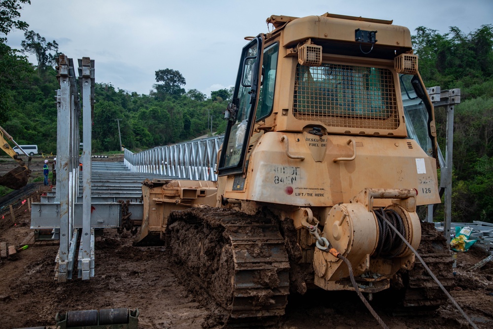 84th Engineer Battalion builds drop zone bridge on Fort Magsaysay