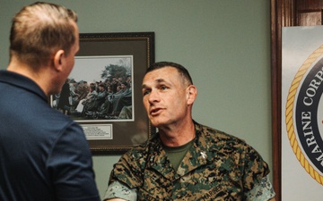 Medal of Honor Recipient Dakota Meyer Visits MCIEAST Acting Commander