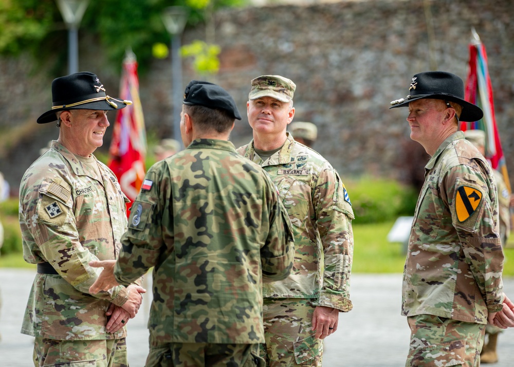 1st Armored Brigade Combat Team, 1st Cavalry Division Transfer of Authority Ceremony in Zagan, Poland