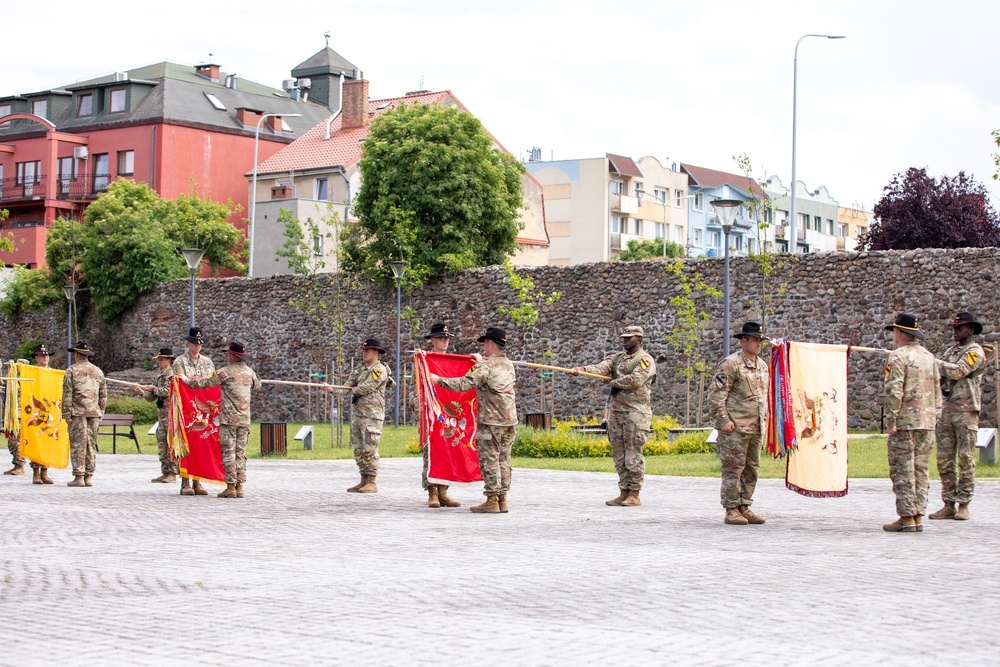 1st Armored Brigade Combat Team, 1st Cavalry Division Transfer of Authority Ceremony in Zagan, Poland