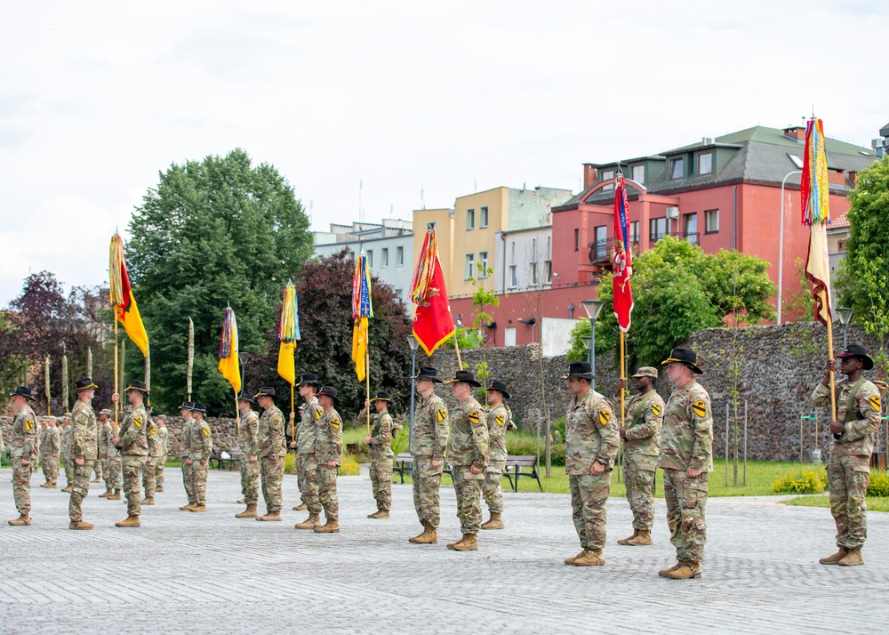 1st Armored Brigade Combat Team, 1st Cavalry Division Transfer of Authority Ceremony in Zagan, Poland