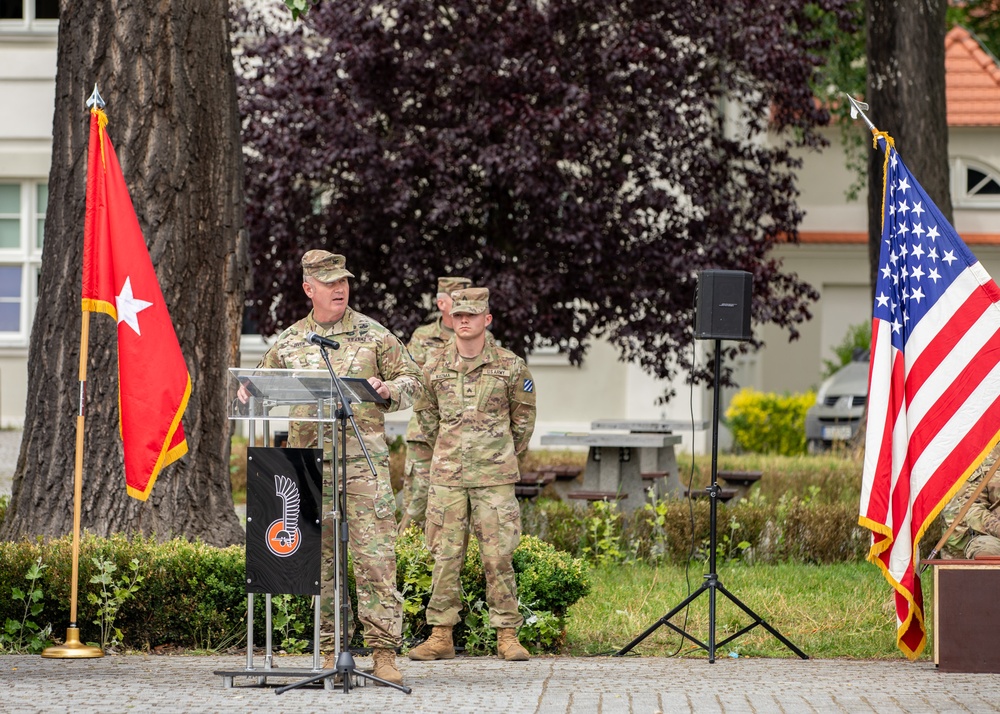 1st Armored Brigade Combat Team, 1st Cavalry Division Transfer of Authority Ceremony in Zagan, Poland