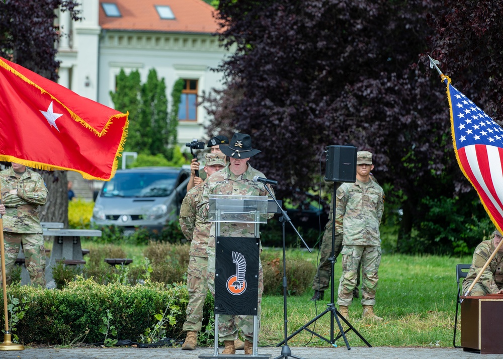 1st Armored Brigade Combat Team, 1st Cavalry Division Transfer of Authority Ceremony in Zagan, Poland