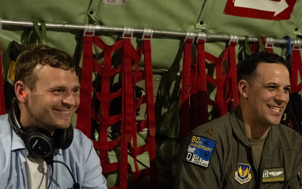 MoTA cast fly with the 100th ARW on 80th Anniversary of D-Day