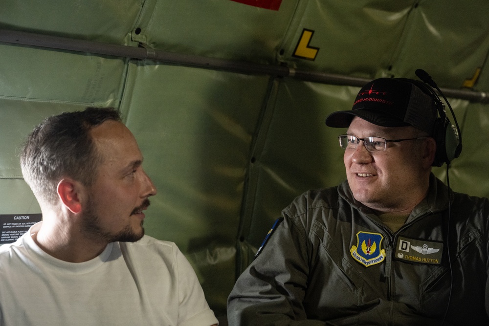 MoTA cast fly with the 100th ARW on 80th Anniversary of D-Day