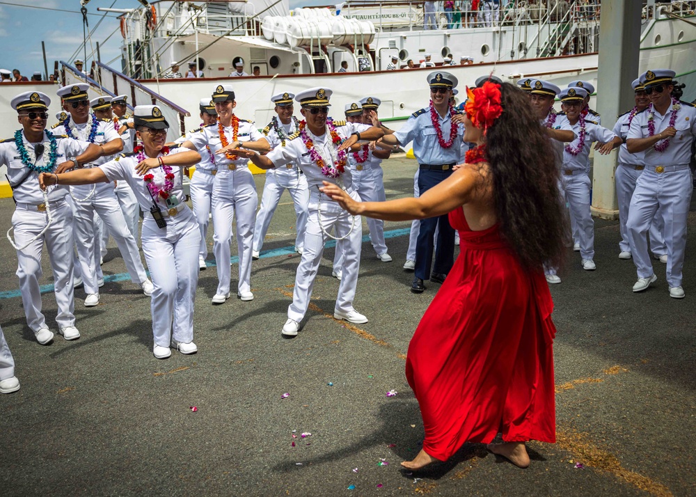 Mexico's Tall Ship Cuauhtemoc Visits Hawaii